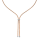 Fope 18ct Rose Gold 0.10ct Diamond Eka Necklace