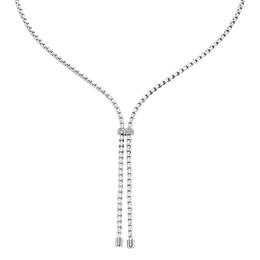 Fope 18ct White Gold 0.10ct Diamond Eka Necklace