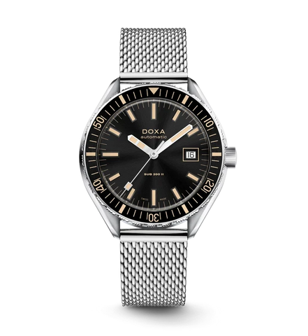 Doxa Sub 200 II Sharkhunter Black Bezel Bracelet Watch