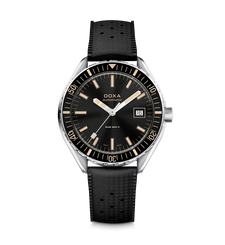 Doxa Sub 200 II Sharkhunter Black Rubber Strap  Watch