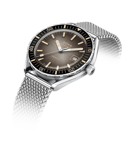 Doxa Sub 200 II Sharkhunter Vintage Black Bezel Bracelet Watch