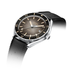 Doxa Sub 200 II Sharkhunter Vintage Black Bezel Rubber Strap  Watch
