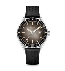 Doxa Sub 200 II Sharkhunter Vintage Black Bezel Rubber Strap  Watch