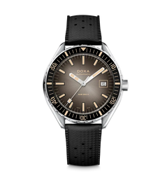 Doxa Sub 200 II Sharkhunter Vintage Black Bezel Rubber Strap  Watch