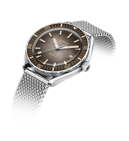 Doxa Sub 200 II Sharkhunter Vintage Grey Bezel Bracelet Watch