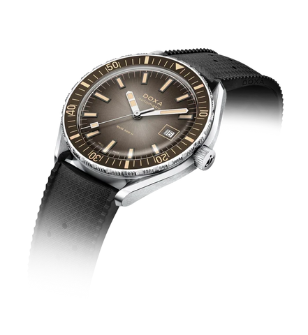 Doxa Sub 200 II Sharkhunter Vintage Grey Bezel Rubber Strap  Watch