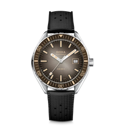 Doxa Sub 200 II Sharkhunter Vintage Grey Bezel Rubber Strap  Watch