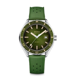 Doxa Sub 200 II Sea Emerald Rubber Strap  Watch