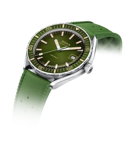 Doxa Sub 200 II Sea Emerald Rubber Strap  Watch