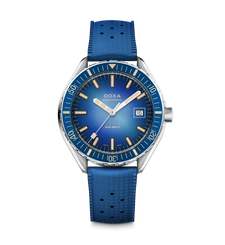 Doxa Sub 200 II Caribbean Blue Rubber Strap  Watch