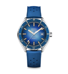 Doxa Sub 200 II Caribbean Blue Rubber Strap  Watch
