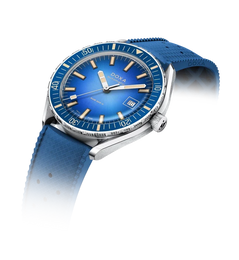 Doxa Sub 200 II Caribbean Blue Rubber Strap  Watch
