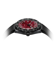 Doxa Sub 200 II Redcoral Rubber Strap Black Watch