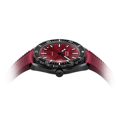 Doxa Sub 200 II Redcoral Rubber Strap Red Watch