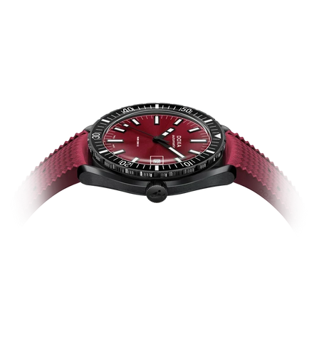 Doxa Sub 200 II Redcoral Rubber Strap Red Watch