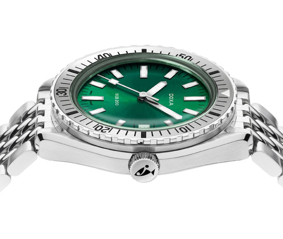 Doxa Sub 200 Sea Emerald Stainless Steel Bracelet Watch
