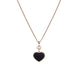 Chopard Happy Hearts 18ct Rose Gold 0.05ct Diamond Aventurine Necklace