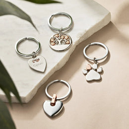 Clogau Paw Prints Keyring D