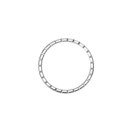 Chopard Ice Cube 18ct White Gold Diamond Half Set Slim Ring