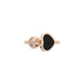 Chopard Happy Hearts 18ct Rose Gold Diamond Onyx Ring