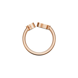Chopard Happy Hearts 18ct Rose Gold Diamond Onyx Ring