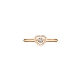 Chopard My Happy Hearts 18ct Rose Gold 0.05ct Diamond Ring