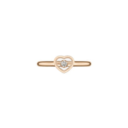 Chopard My Happy Hearts 18ct Rose Gold 0.05ct Diamond Ring
