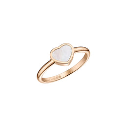 Chopard My Happy Hearts 18ct Rose Gold Mother of Pearl Ring