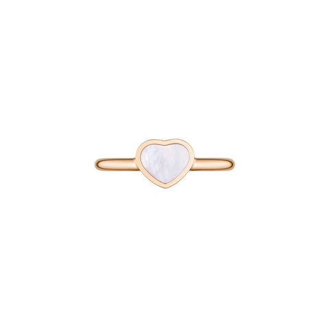 Chopard My Happy Hearts 18ct Rose Gold Mother of Pearl Ring
