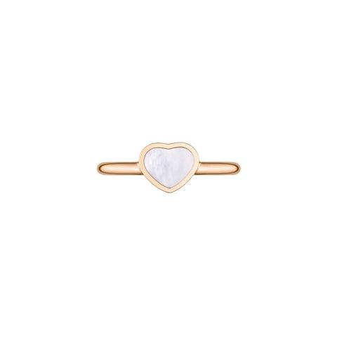 Chopard My Happy Hearts 18ct Rose Gold Mother of Pearl Ring