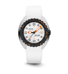 Doxa SUB 300 Beta Ceramic Steel Searambler Rubber White Watch