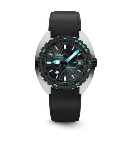 Doxa SUB 300 Beta Ceramic Steel Aquamarine Rubber Black Watch product image