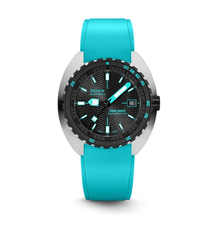 Doxa SUB 300 Beta Ceramic Steel Aquamarine Rubber Turquoise Watch product image