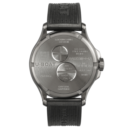 U-Boat Darkmoon Black SS Watch