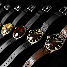 U-Boat Darkmoon Black SS Watch