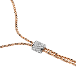 Fope 18ct Rose Gold 0.48ct Diamond Aria Necklace