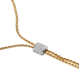 Fope 18ct Yellow Gold 0.48ct Diamond Aria Necklace