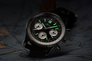 Sinn 903 St II Navigation Vintage Leather Watch