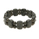 94103917 C W Sellors Preseli Bluestone Cushion and Bead Stretch Bracelet, B909.