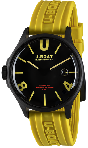 U-Boat Watch Darkmoon 44 Black Yellow Curve PVD 9522/A