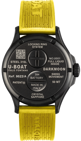 U-Boat Watch Darkmoon 44 Black Yellow Curve PVD