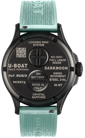 U-Boat Darkmoon BK Curve Aquamarine PVD Watch D