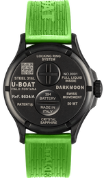 U-Boat Watch Darkmoon 44 Black Green Curve PVD