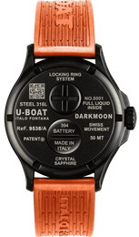 U-Boat Watch Darkmoon 44 Black Orange Curve PVD