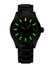 Ball Watch Company Engineer III Marvelight Chronometer 36 Watch with black dial, steel bracelet, steel case