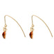 9ct Yellow Gold Amber Bee Small Hook Earrings