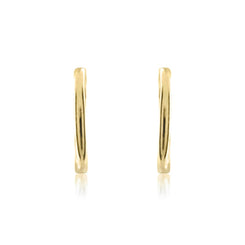 9ct Yellow Gold Small Sleeper Hoop Earrings. 10-05-340.
