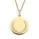 9ct Yellow Gold Wreath Round Necklace