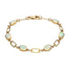 9ct Yellow Gold Opal Oval Linked Bracelet B026