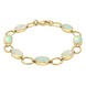 9ct Yellow Gold Opal Seven Oval Stone Bracelet B185.
